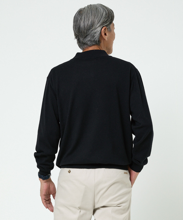 ハイゲージ ハイネック ニット【手洗いOK】