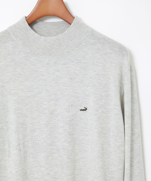 ハイゲージ ハイネック ニット【手洗いOK】