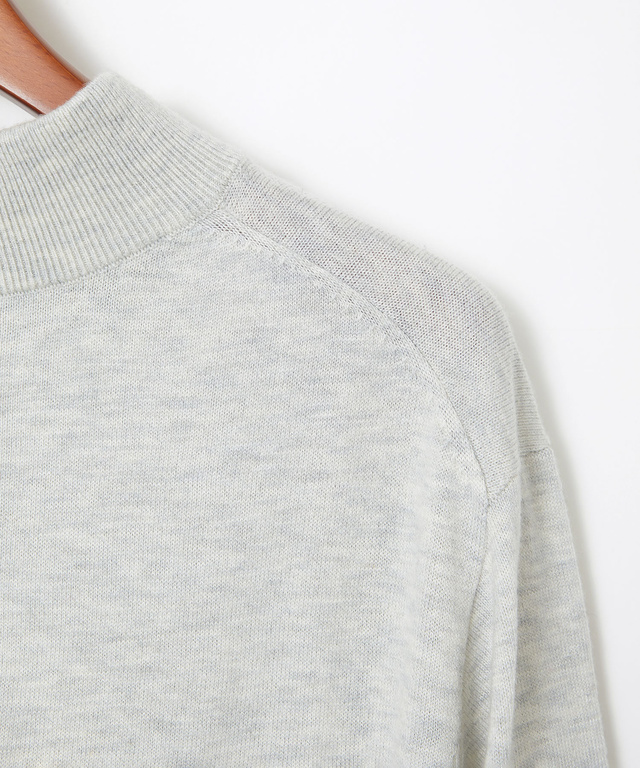 ハイゲージ ハイネック ニット【手洗いOK】