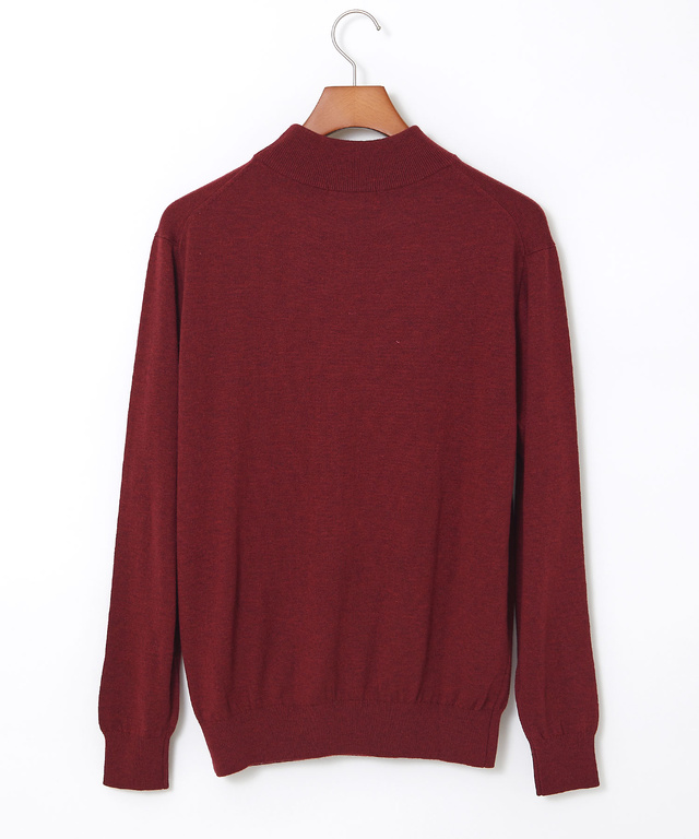 ハイゲージ ハイネック ニット【手洗いOK】