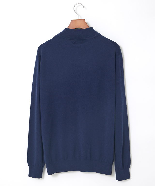 ハイゲージ ハイネック ニット【手洗いOK】