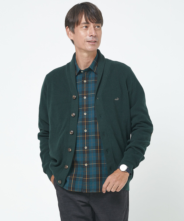 メンズ】デイリーユースに嬉しい スムースニット - クロコダイル