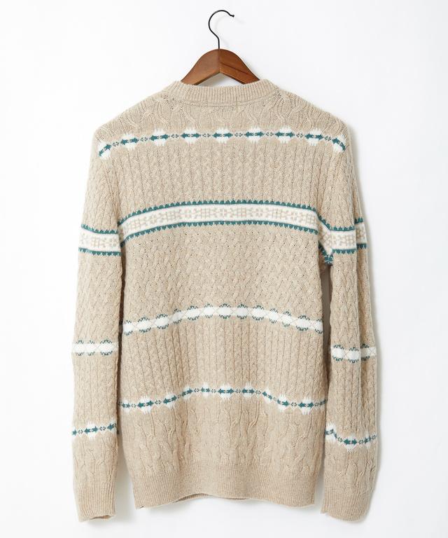 トクコのとんぼ柄のウールセーター