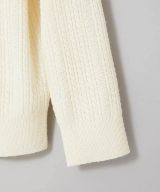 ウールブレンド チルデン セーター【手洗いOk】