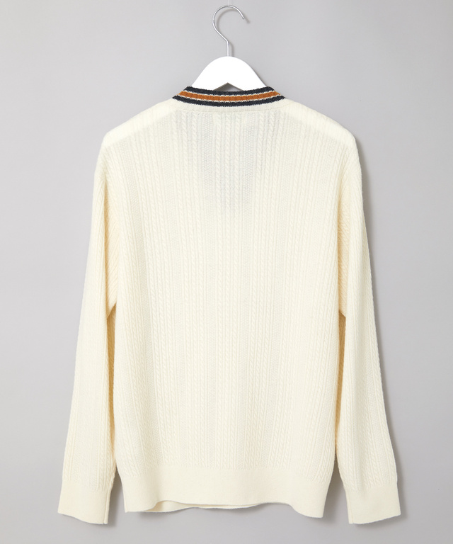 ウールブレンド チルデン セーター【手洗いOk】