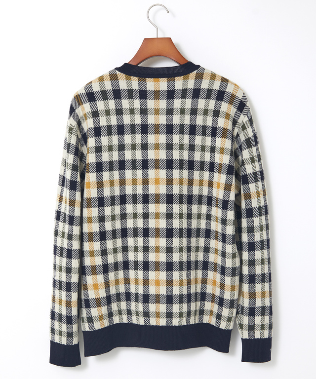 クロコダイルタータン クルーネック セーター