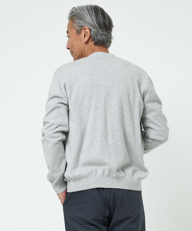 Vネック スウェット カーディガン【一部店舗限定】【手洗いOK】