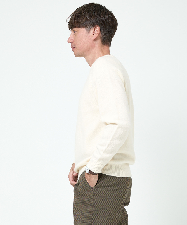 ウールブレンド ラインデザイン ニット【手洗いOK】