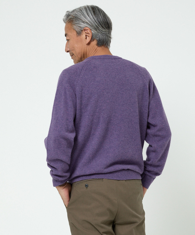 ウールブレンド ラインデザイン ニット【手洗いOK】