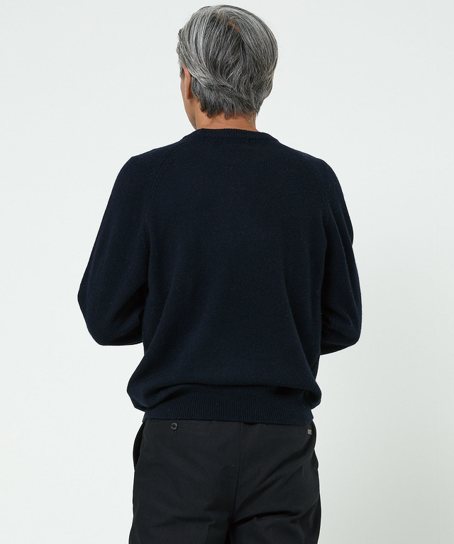 ウールブレンド ラインデザイン ニット【手洗いOK】