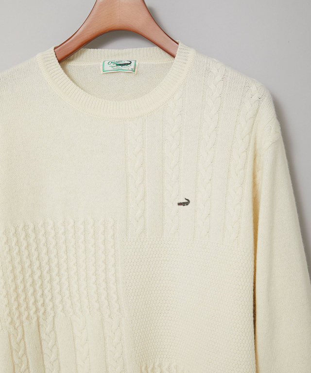 ラムウール マルチパターン ニット