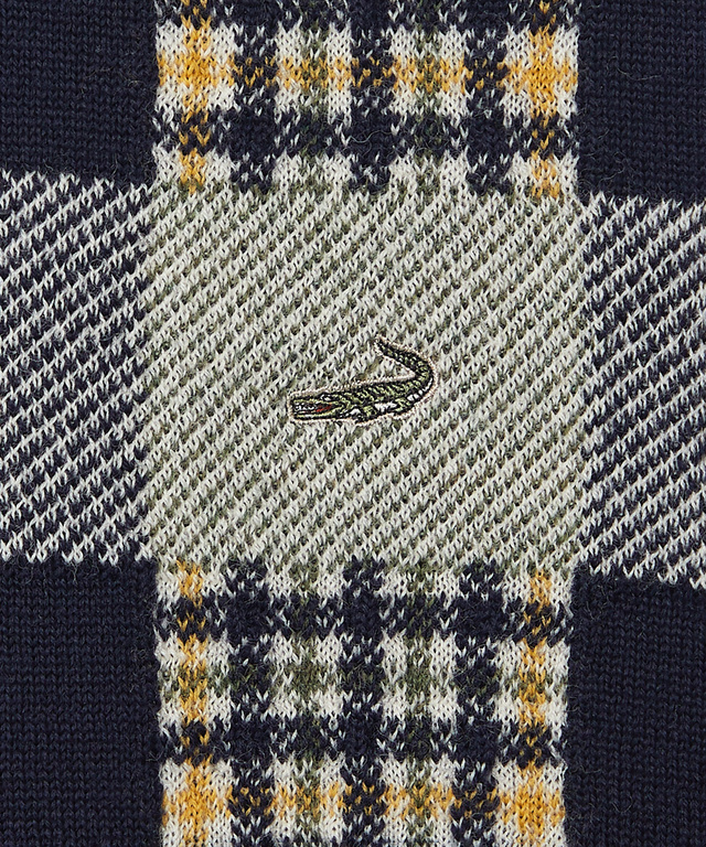 クロコダイルタータン ウール ニット