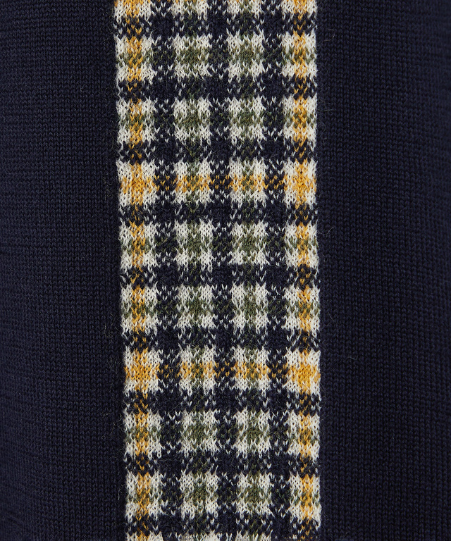 クロコダイルタータン ウール ニット