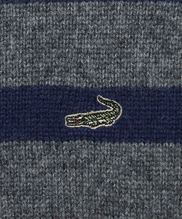 ウールブレンド ボーダー柄 ニット【手洗いOK】