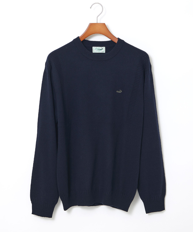 ウールブレンド ガンジー ニット【手洗いOK】