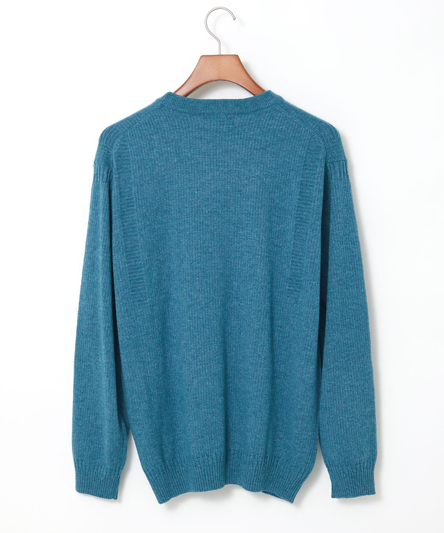 ウールブレンド ガンジー ニット【手洗いOK】