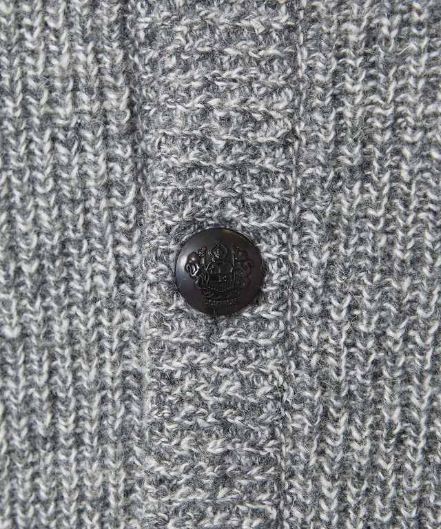 ウールブレンド ヘンリーネック ニット【手洗いOK】