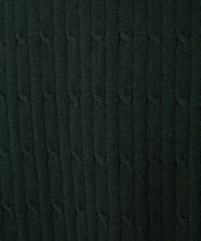 ウールブレンド ケーブル柄 ニット【手洗いOK】