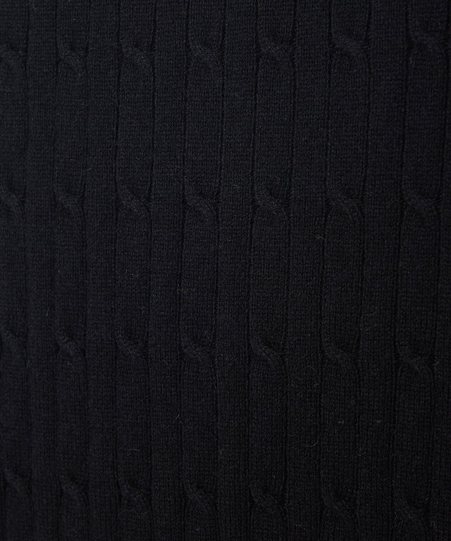 ウールブレンド ケーブル柄 ニット【手洗いOK】