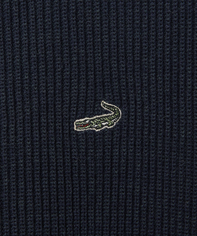 ウールブレンド リブ編み ニット【手洗いOK】