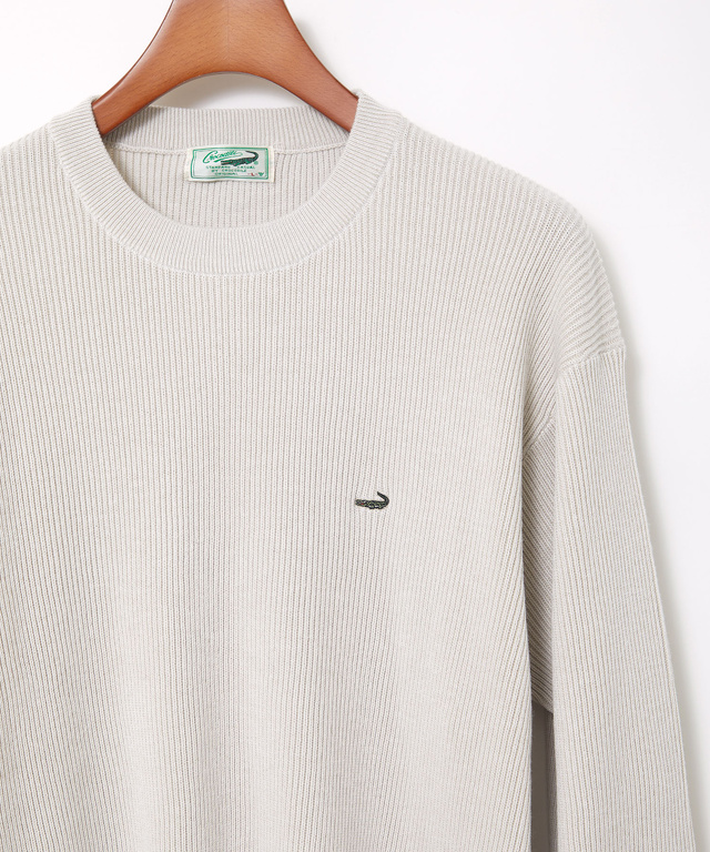 ウールブレンド リブ編み ニット【手洗いOK】