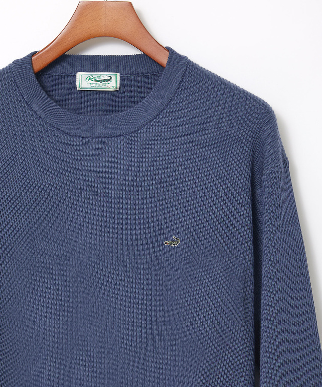 ウールブレンド リブ編み ニット【手洗いOK】