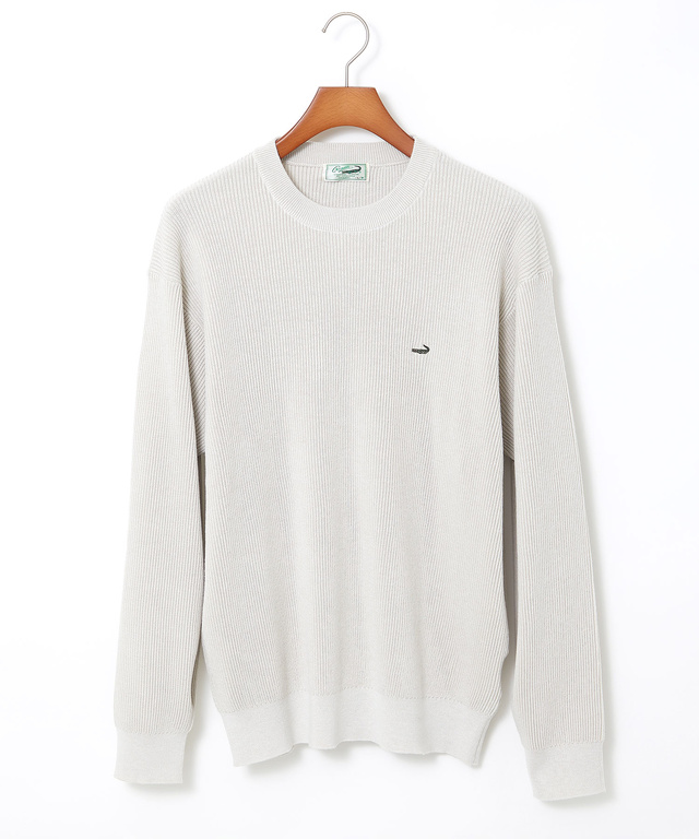 ウールブレンド リブ編み ニット【手洗いOK】