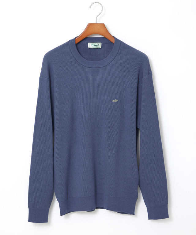 ウールブレンド リブ編み ニット【手洗いOK】