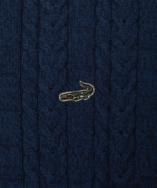 ケーブル柄 チルデン ニット【手洗いOK】