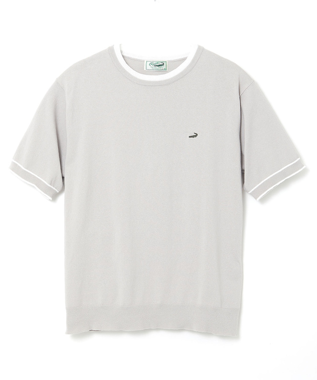 レイヤード風 ニット Tシャツ【手洗いOK】