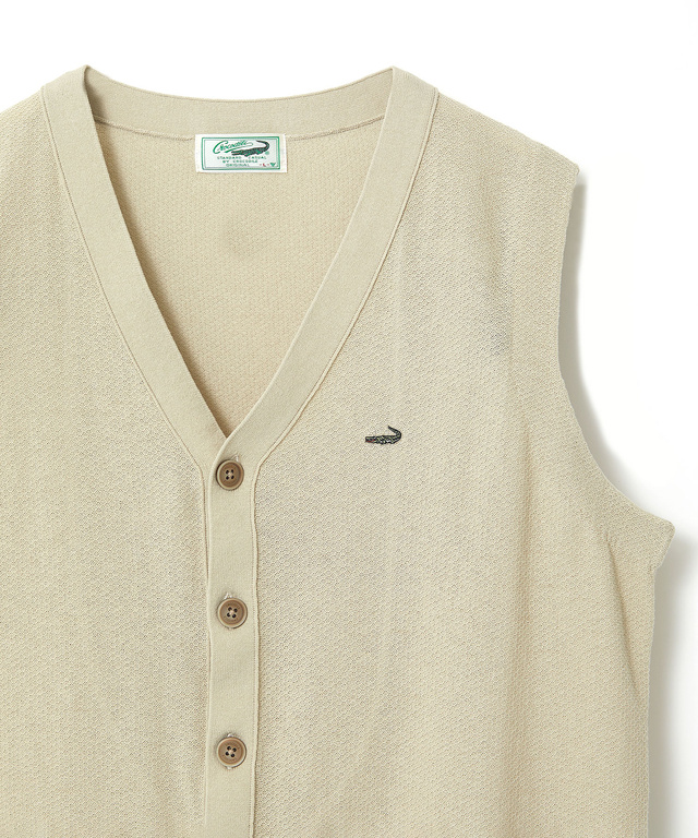 鹿の子 Vネック ベスト【手洗いOK】