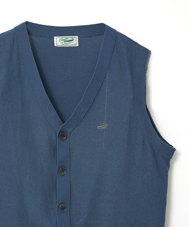 鹿の子 Vネック ベスト【手洗いOK】