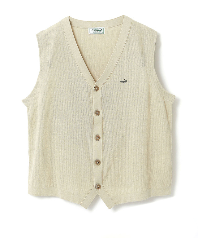 鹿の子 Vネック ベスト【手洗いOK】