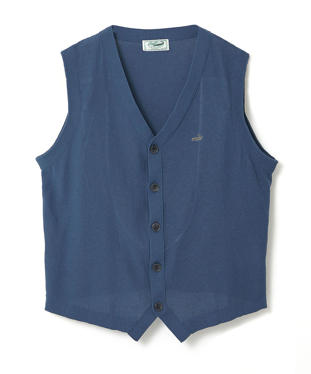 鹿の子 Vネック ベスト【手洗いOK】