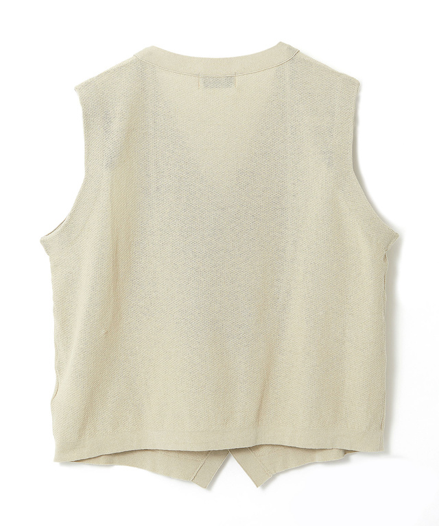 鹿の子 Vネック ベスト【手洗いOK】