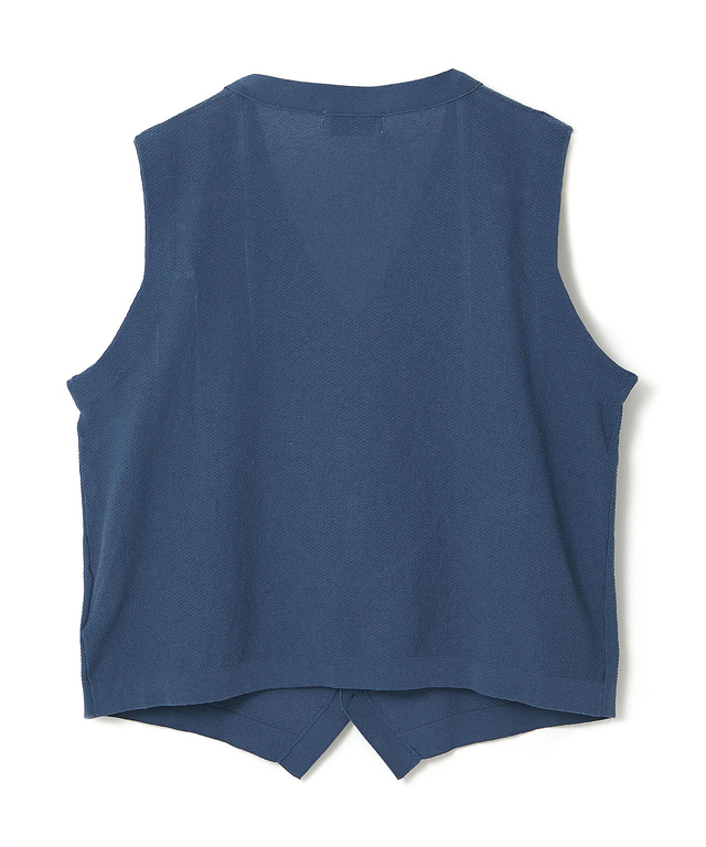 鹿の子 Vネック ベスト【手洗いOK】