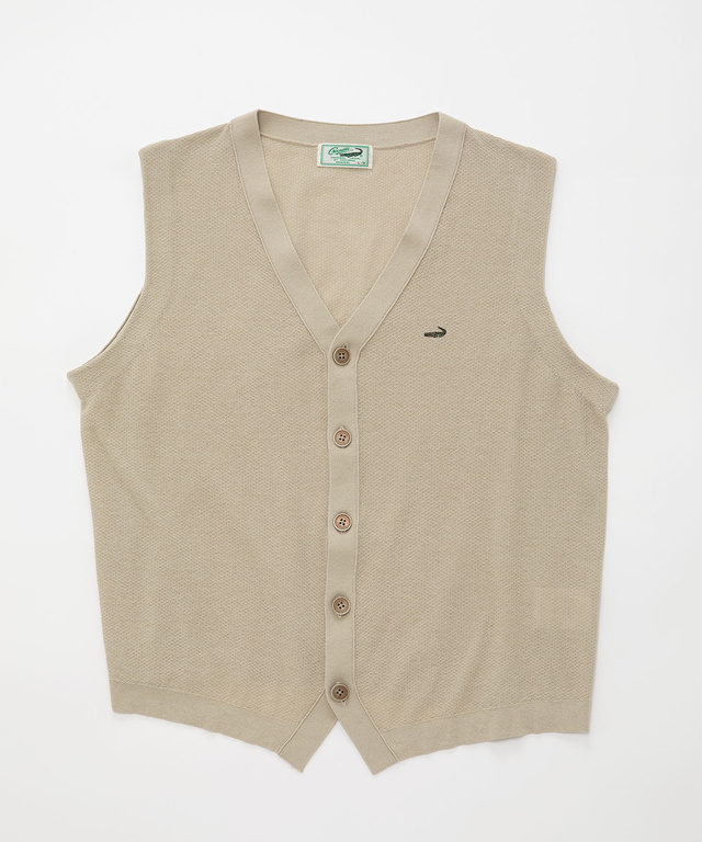 鹿の子 Vネック ベスト【手洗いOK】