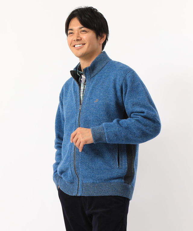 裏付きニットアウター