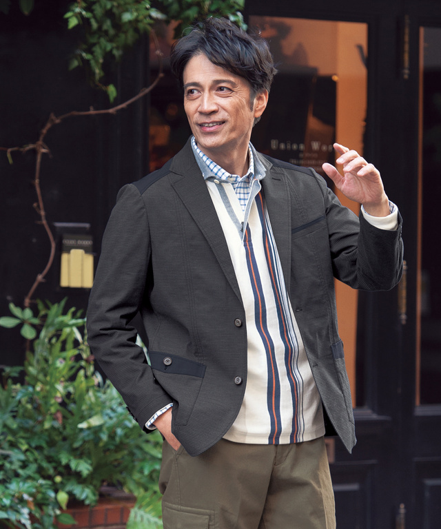 千鳥切替えジャケット