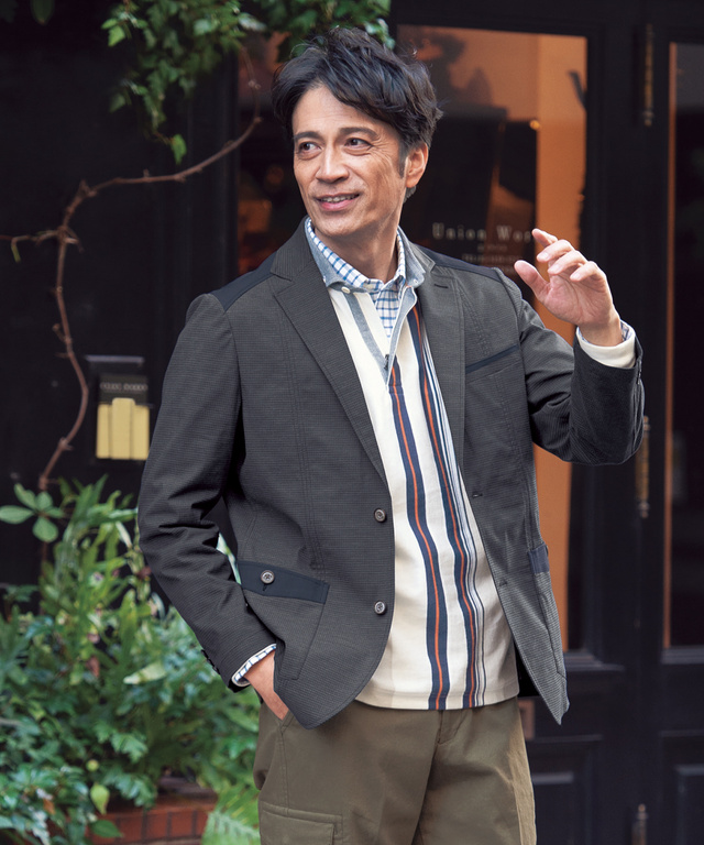 千鳥切替えジャケット