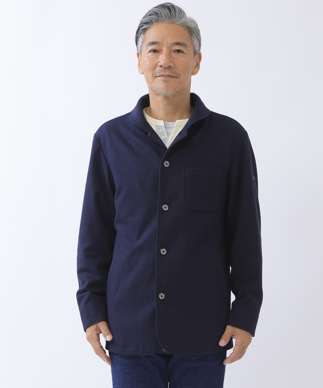 ストレッチ ショールカラージャケット