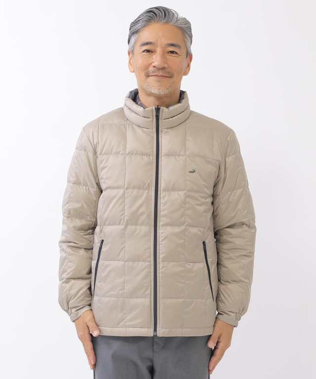 リバーシブル ダウンブルゾン
