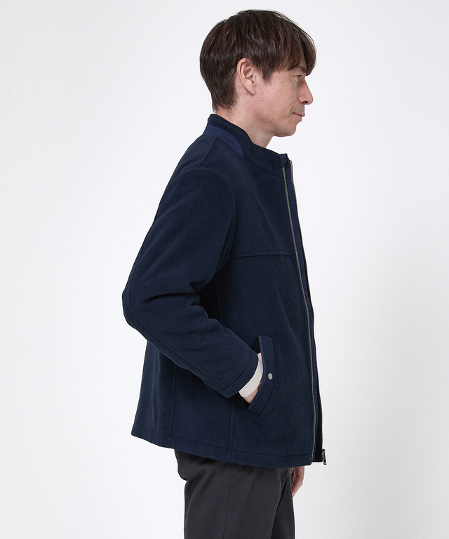 フリース スタンドカラー ジャケット