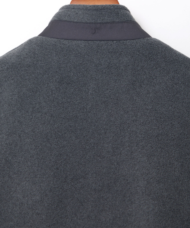 フリース スタンドカラー ジャケット