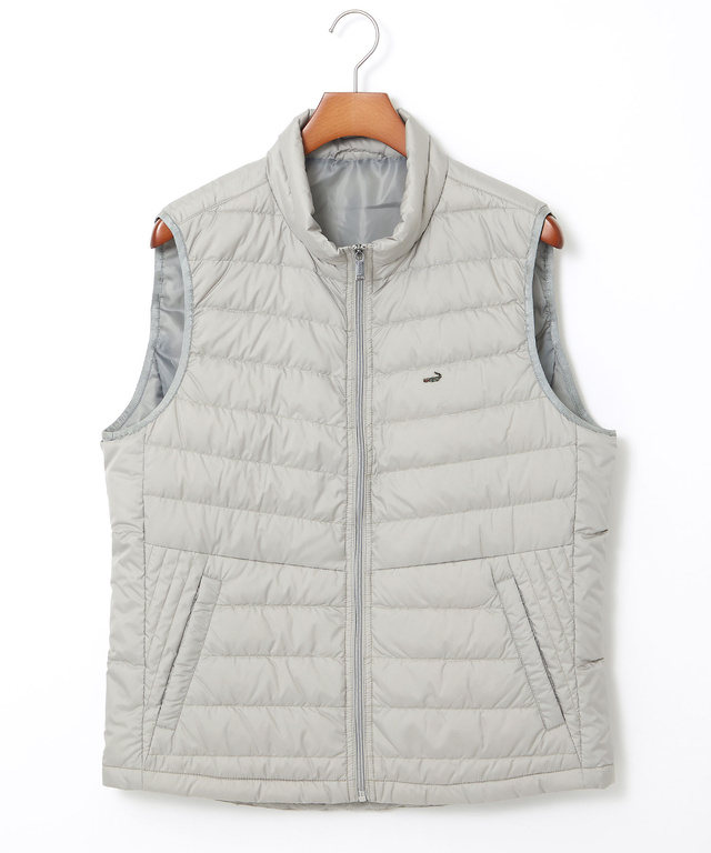 スタンドカラー ダウン ベスト