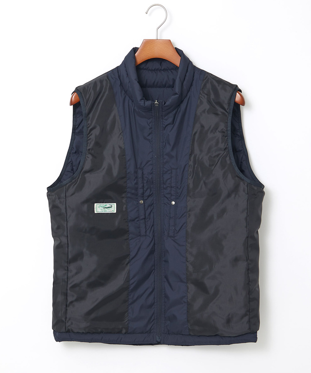 スタンドカラー ダウン ベスト