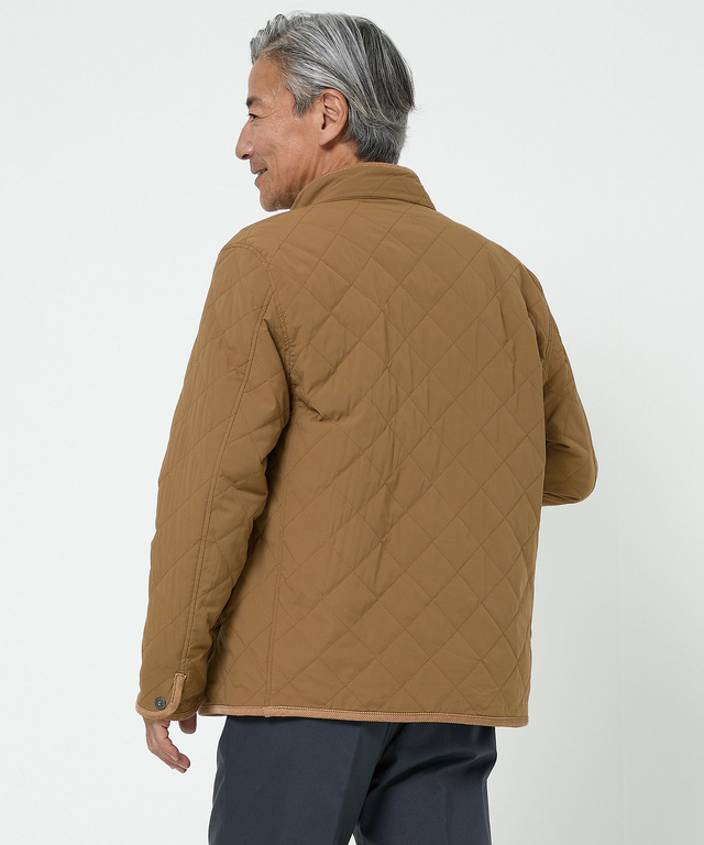 スタンドカラー キルティング ジャケット