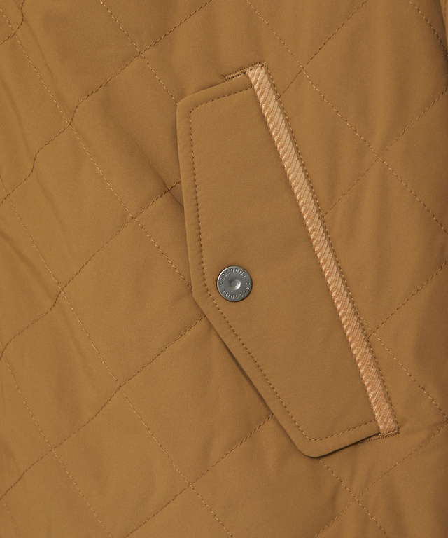 スタンドカラー キルティング ジャケット