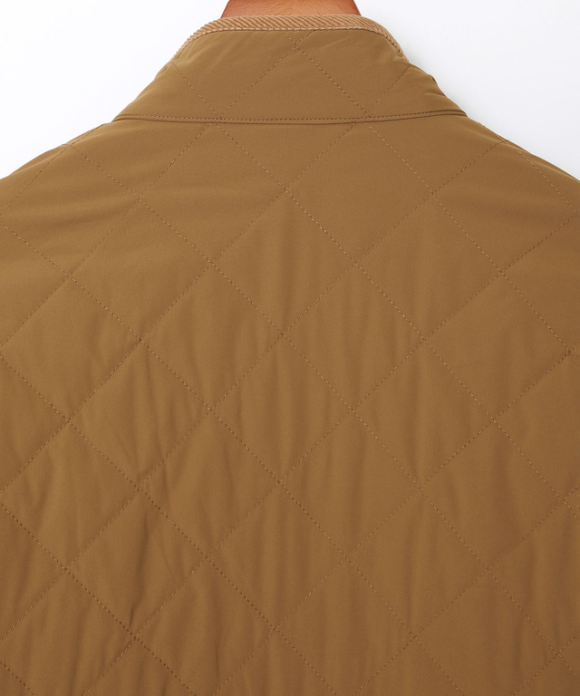 スタンドカラー キルティング ジャケット