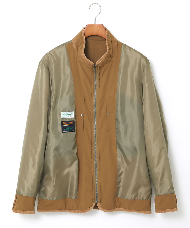 スタンドカラー キルティング ジャケット